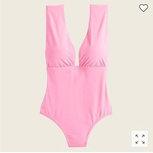 ❤️ J Crew Lilac Plunge V-neck One-piece Swimsuit